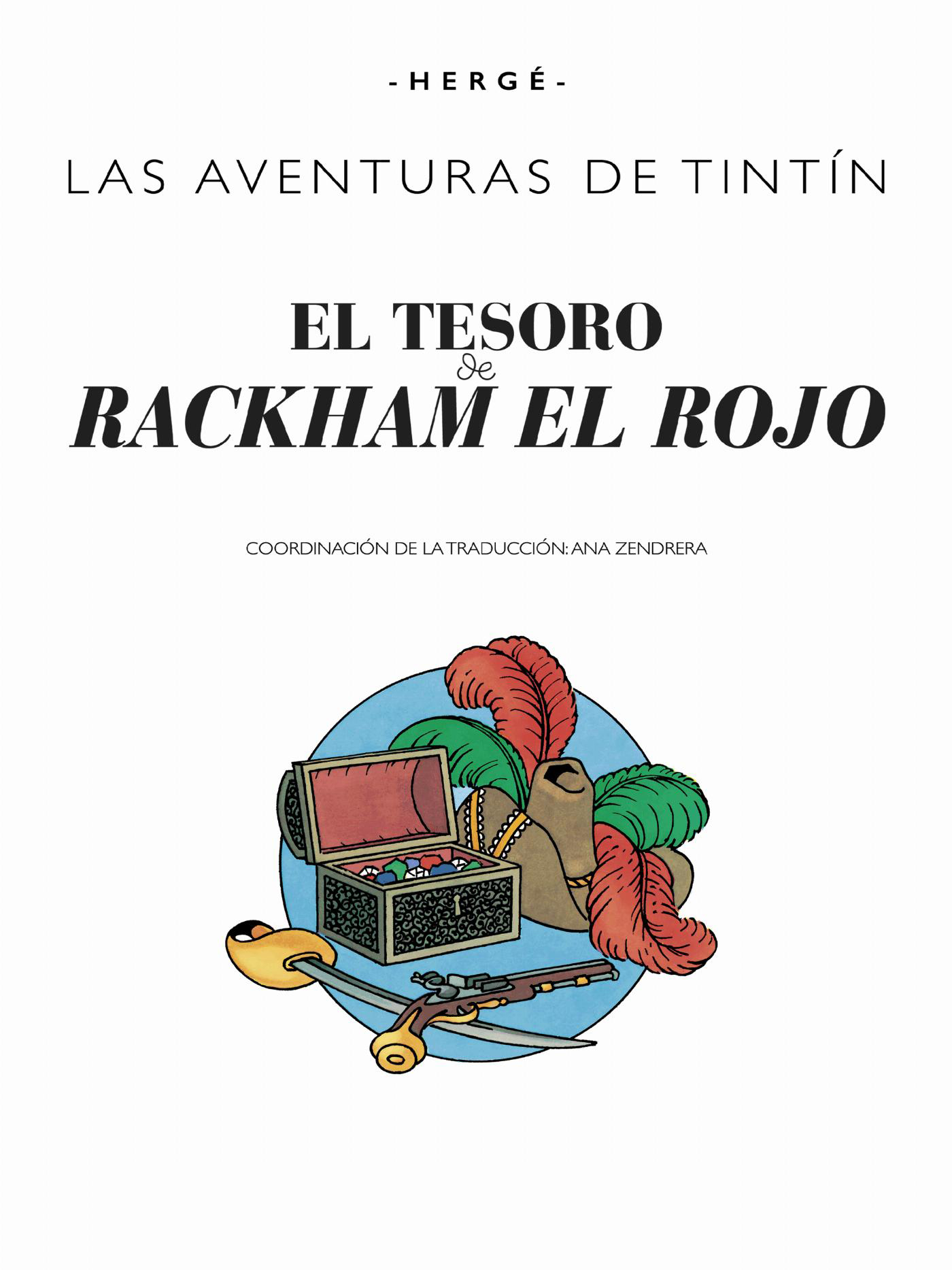 Le Trésor de Rackham le Rouge - page titre